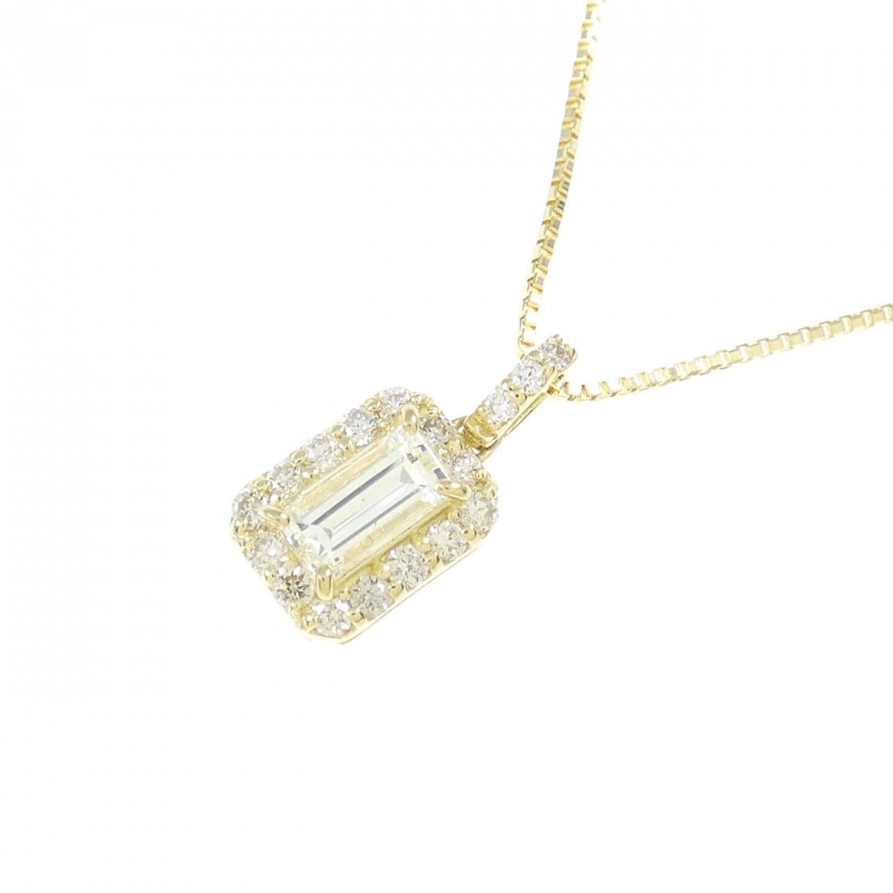 [BRAND NEW] K18YG Diamond necklace 0.22CT