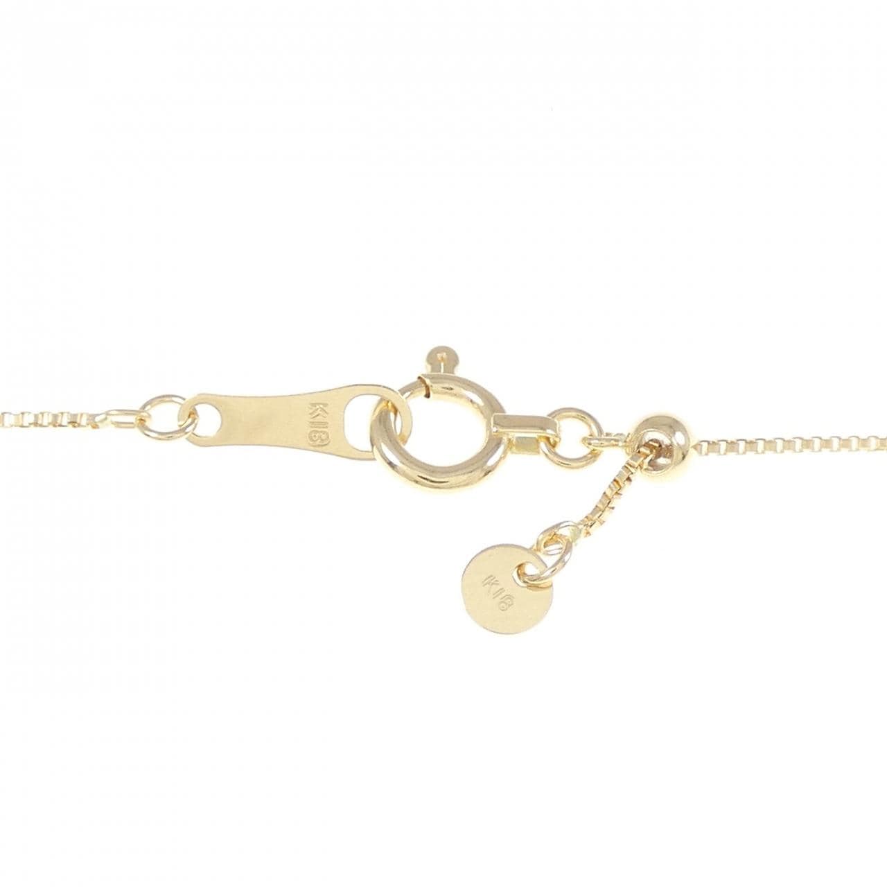 K18YG Solitaire Diamond Necklace 0.18CT