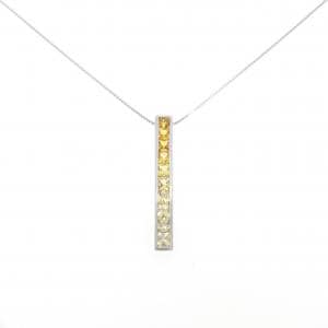 K18WG サファイヤ ネックレス 2.56CT