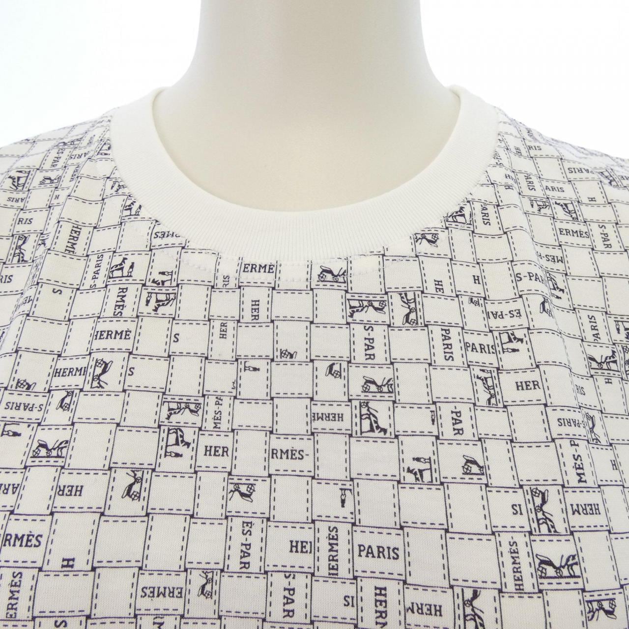 エルメス HERMES BOLDUC AU CARRE ボルデュックチェック 5E4645DK Tシャツ
