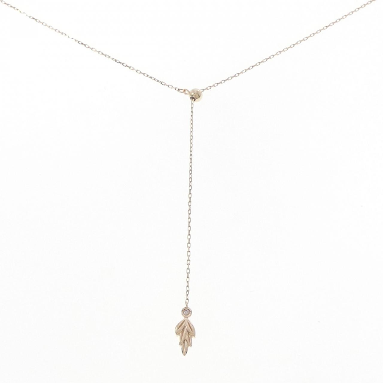 アガット ダイヤモンド ネックレス 0.008CT