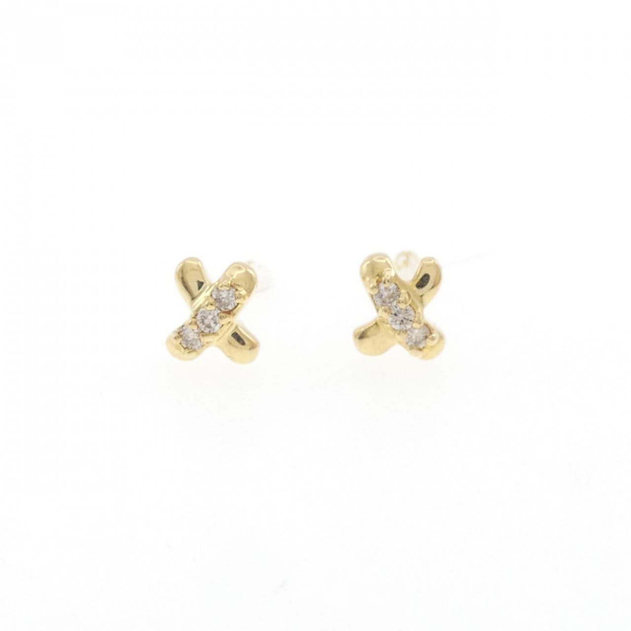 K18YG ダイヤモンド ピアス 0.10CT
