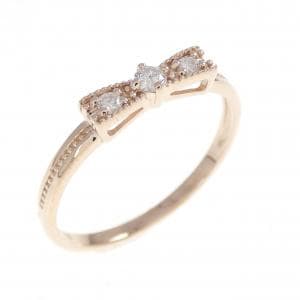 K10PG リボン ダイヤモンド リング