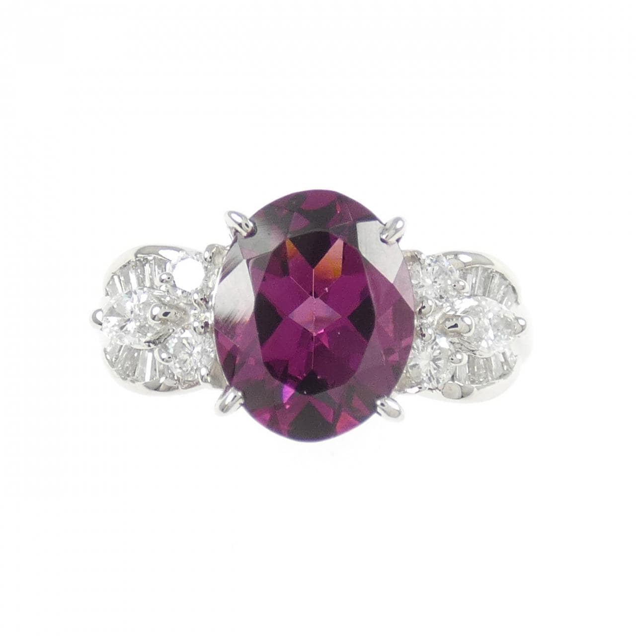 PT900 ガーネット リング 2.650CT