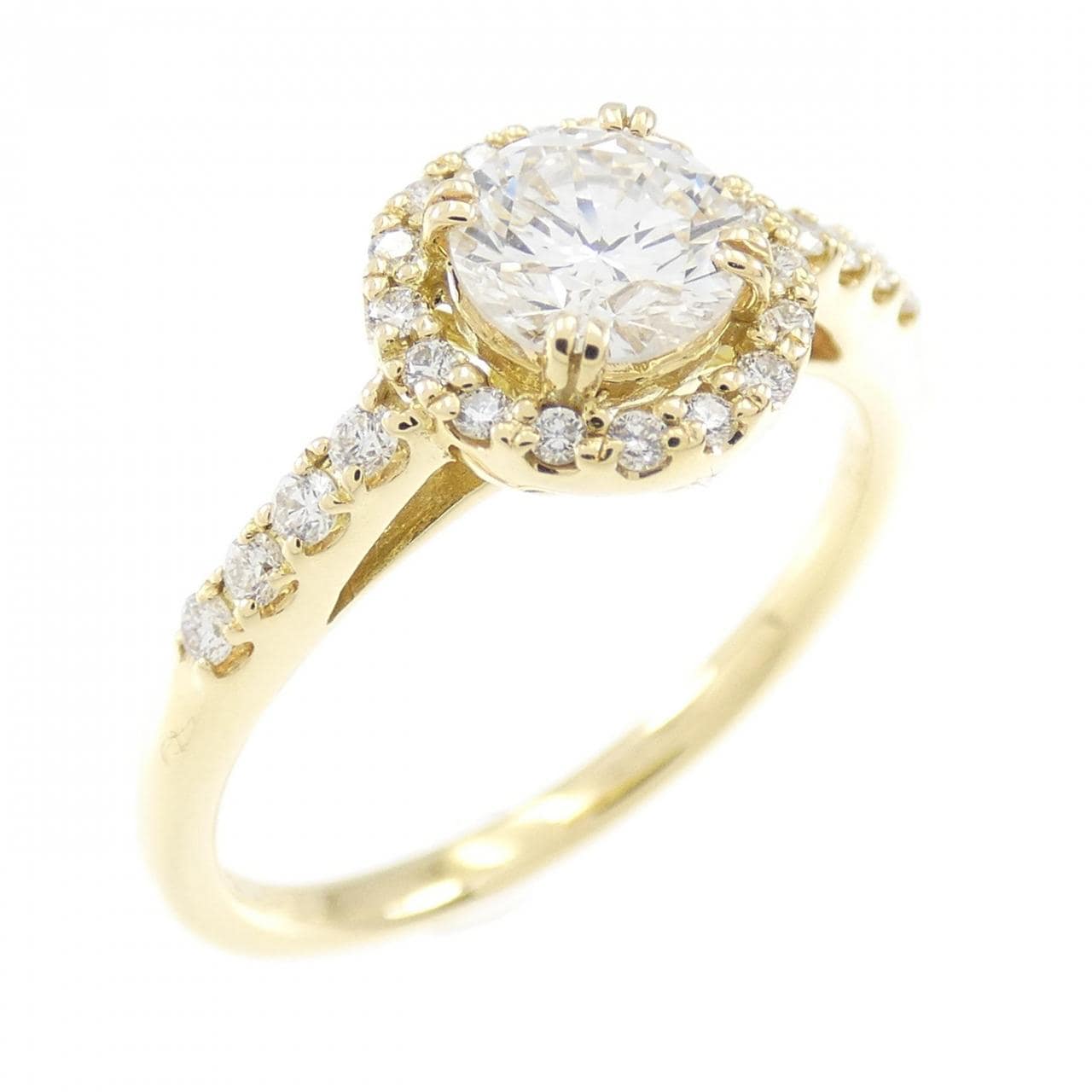 [Remake] K18YG Diamond Ring 0.517CT F SI1 Good