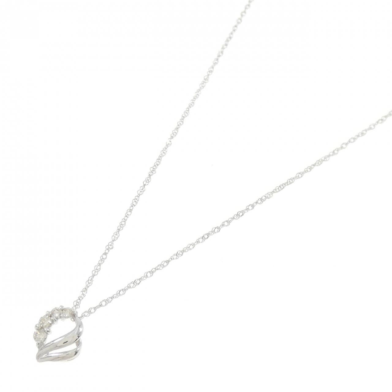 K18WG Diamond necklace