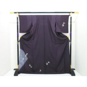 単衣　訪問着　友禅金彩加工　刺繍入りボカシ染　身幅Ｌ寸