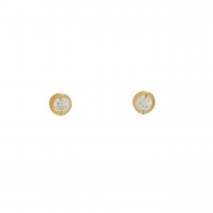K24YG/K18YG ダイヤモンド ピアス 0.16CT