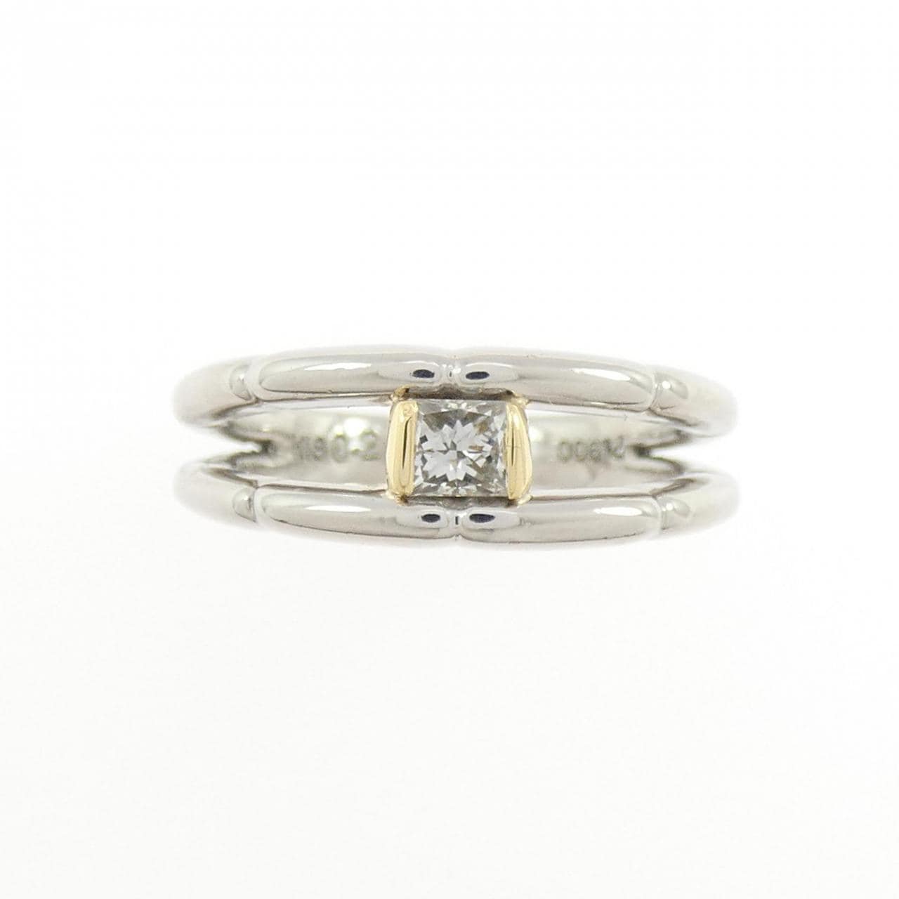 PT900/K18YG ダイヤモンド リング 0.21CT