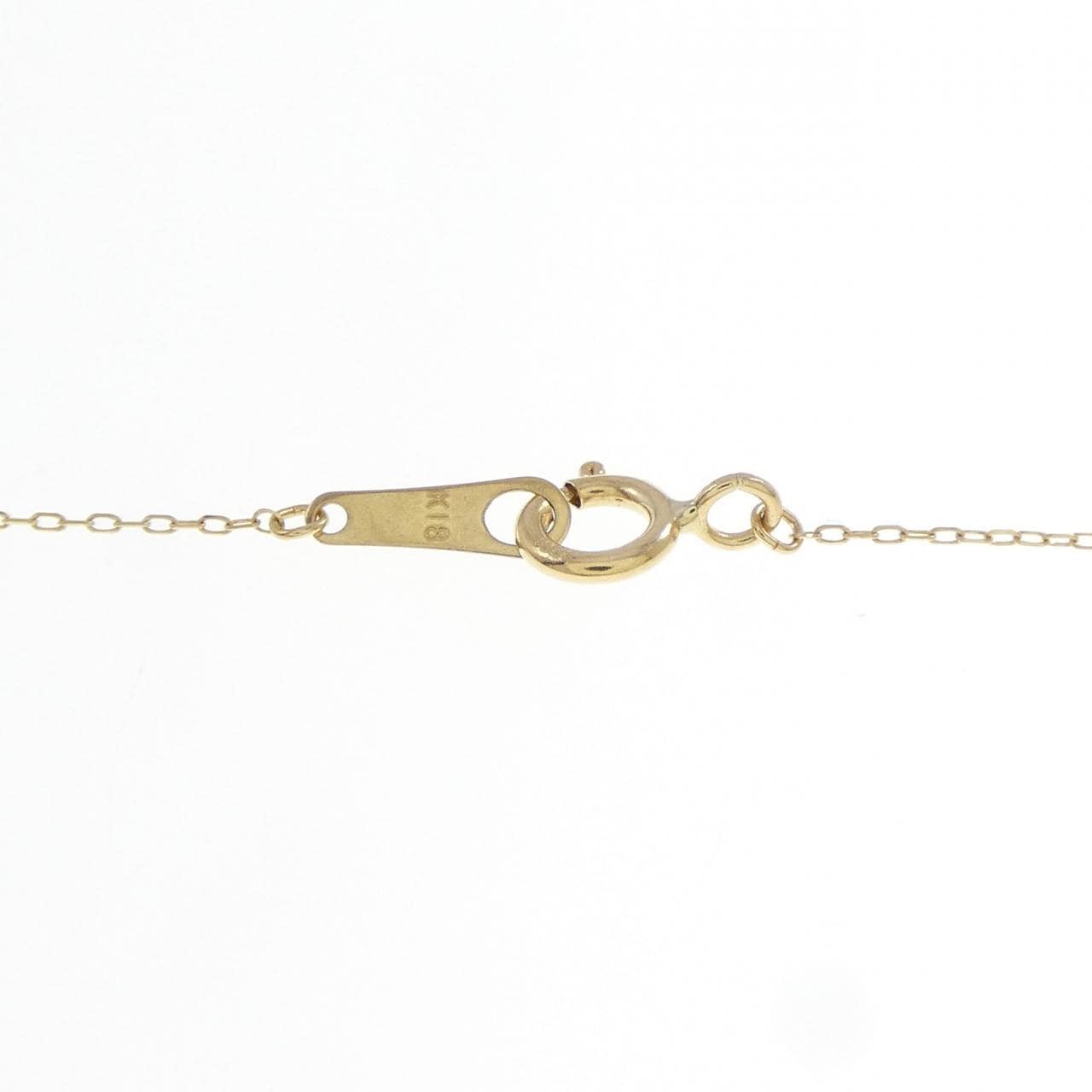K18YG クロス ダイヤモンド ネックレス 0.10CT
