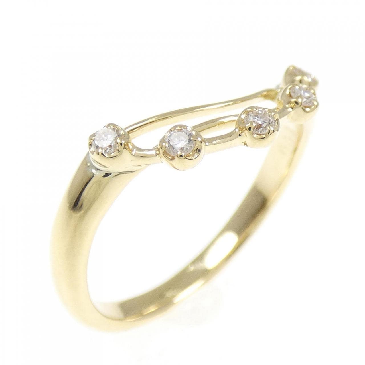 K18YG ダイヤモンド リング 0.08CT
