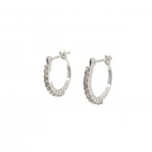 K18WG ダイヤモンド ピアス 0.2CT