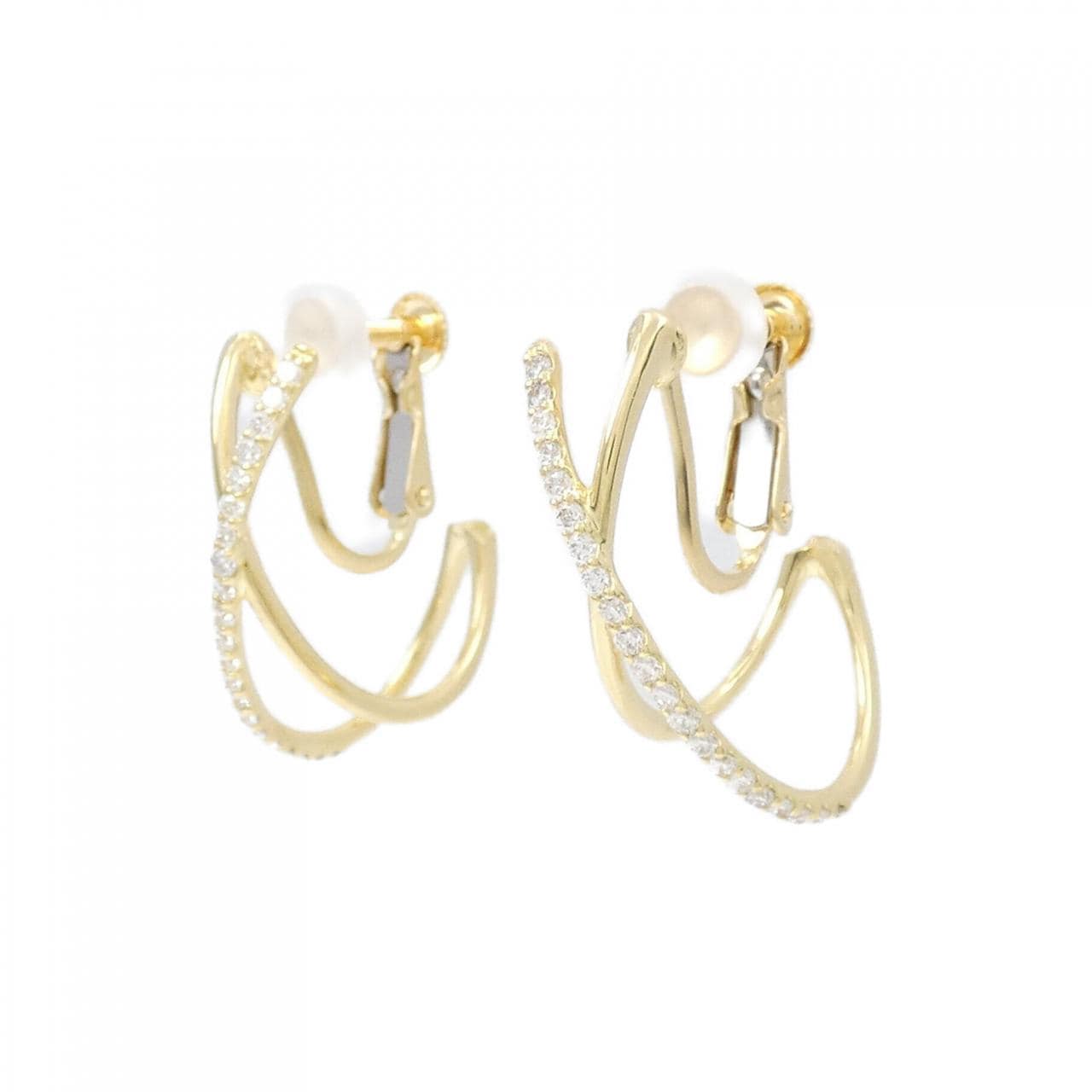 K18YG Diamond earrings 0.40CT