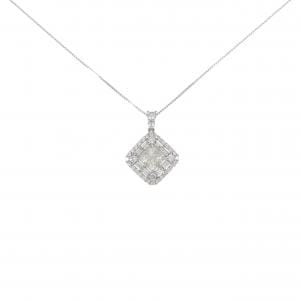【新品】PT900/PT850 ダイヤモンド ネックレス 0.80CT