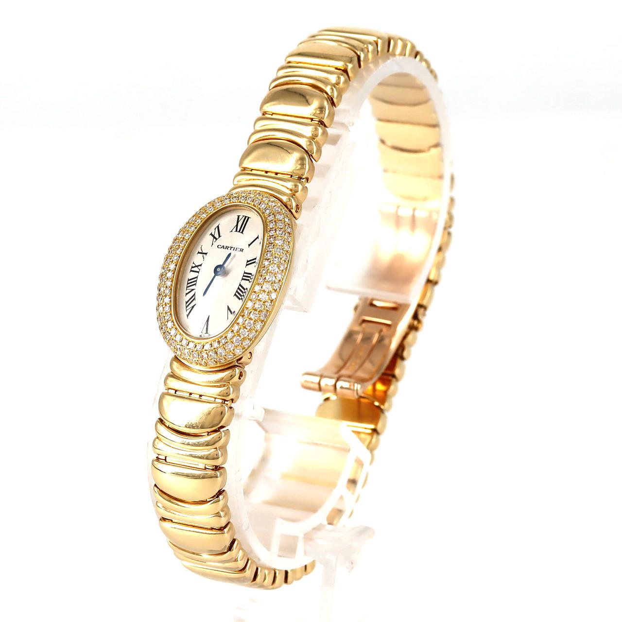カルティエ ミニベニュワール YG/3D WB504851 YG クォーツ