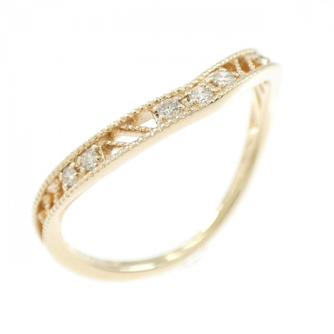 アガット ダイヤモンド リング 0.05CT