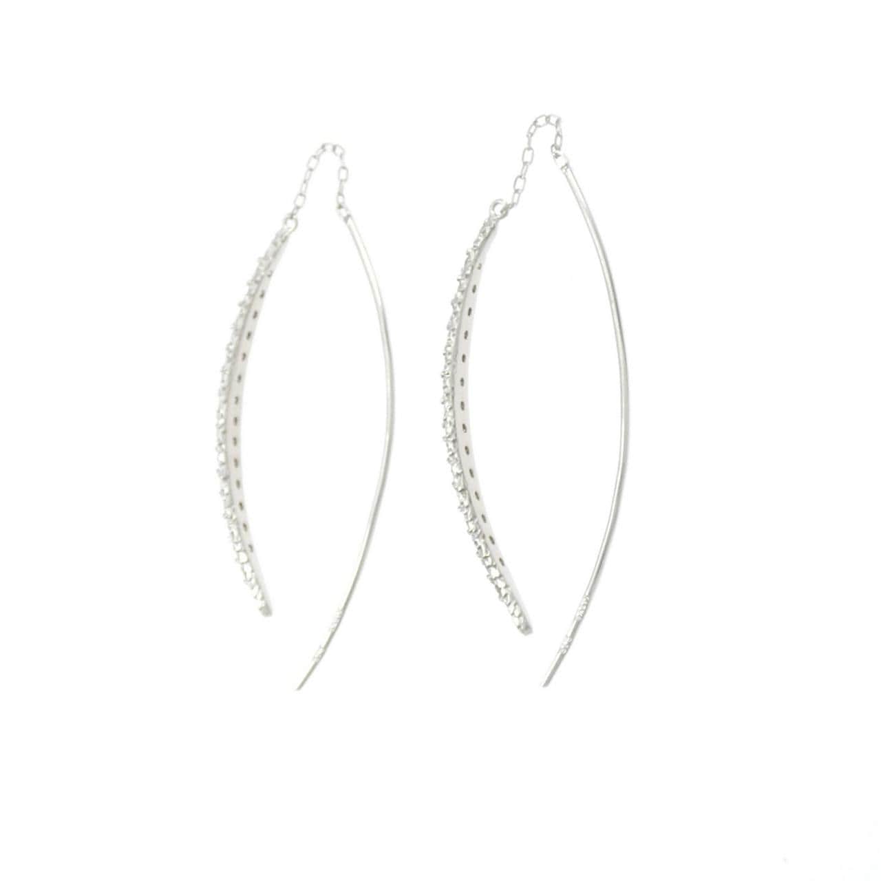 K18WG ダイヤモンド ピアス 0.20CT