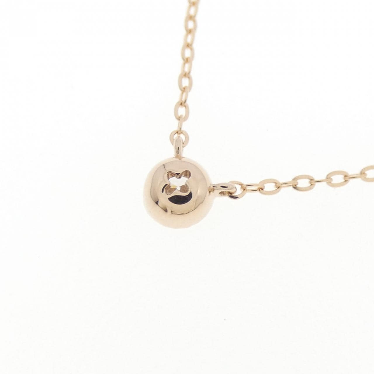 K18PG ダイヤモンド ネックレス 0.03CT