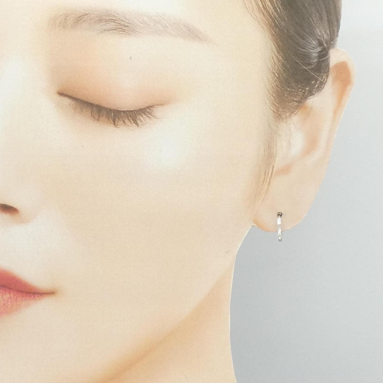 K18WG ピアス 片耳