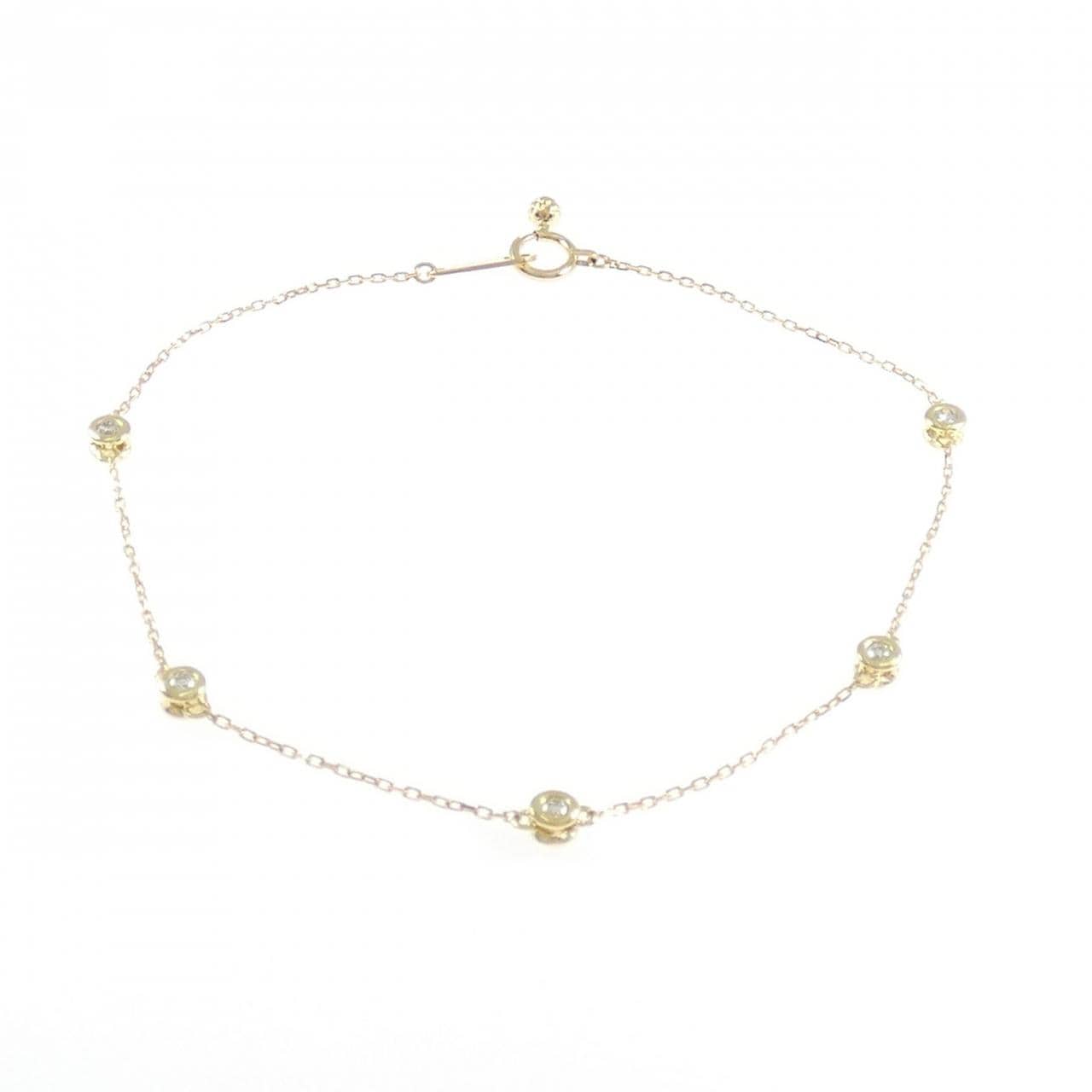 K18YG ダイヤモンド ブレスレット 0.25CT
