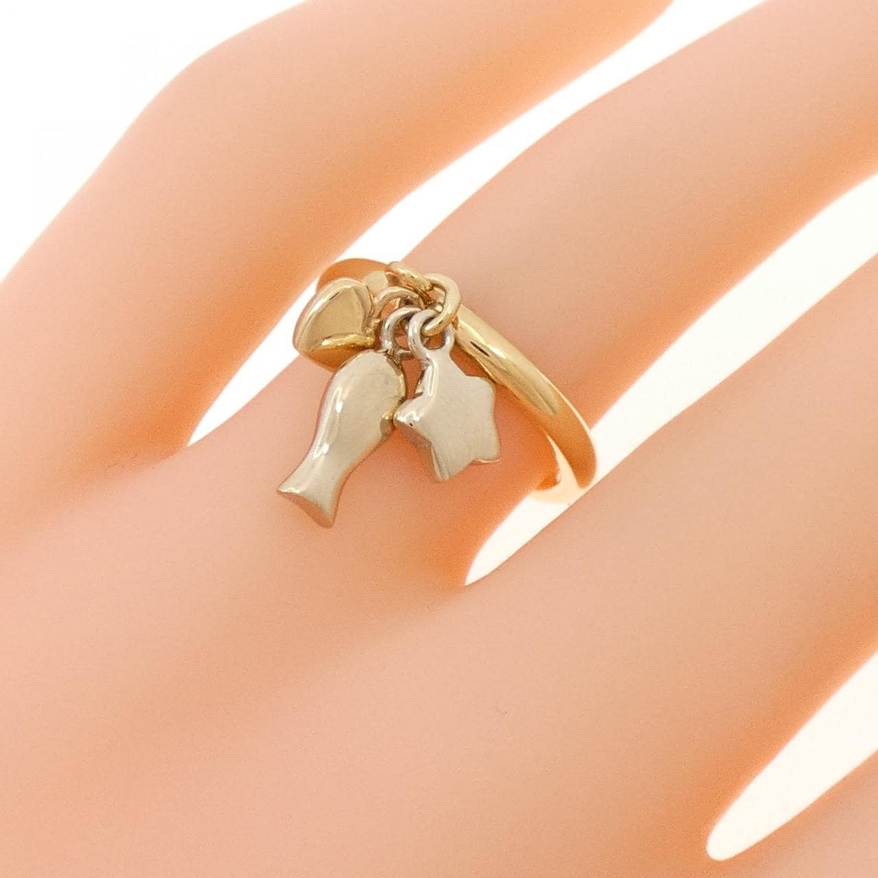 750YG/750WG スター×ハート リング