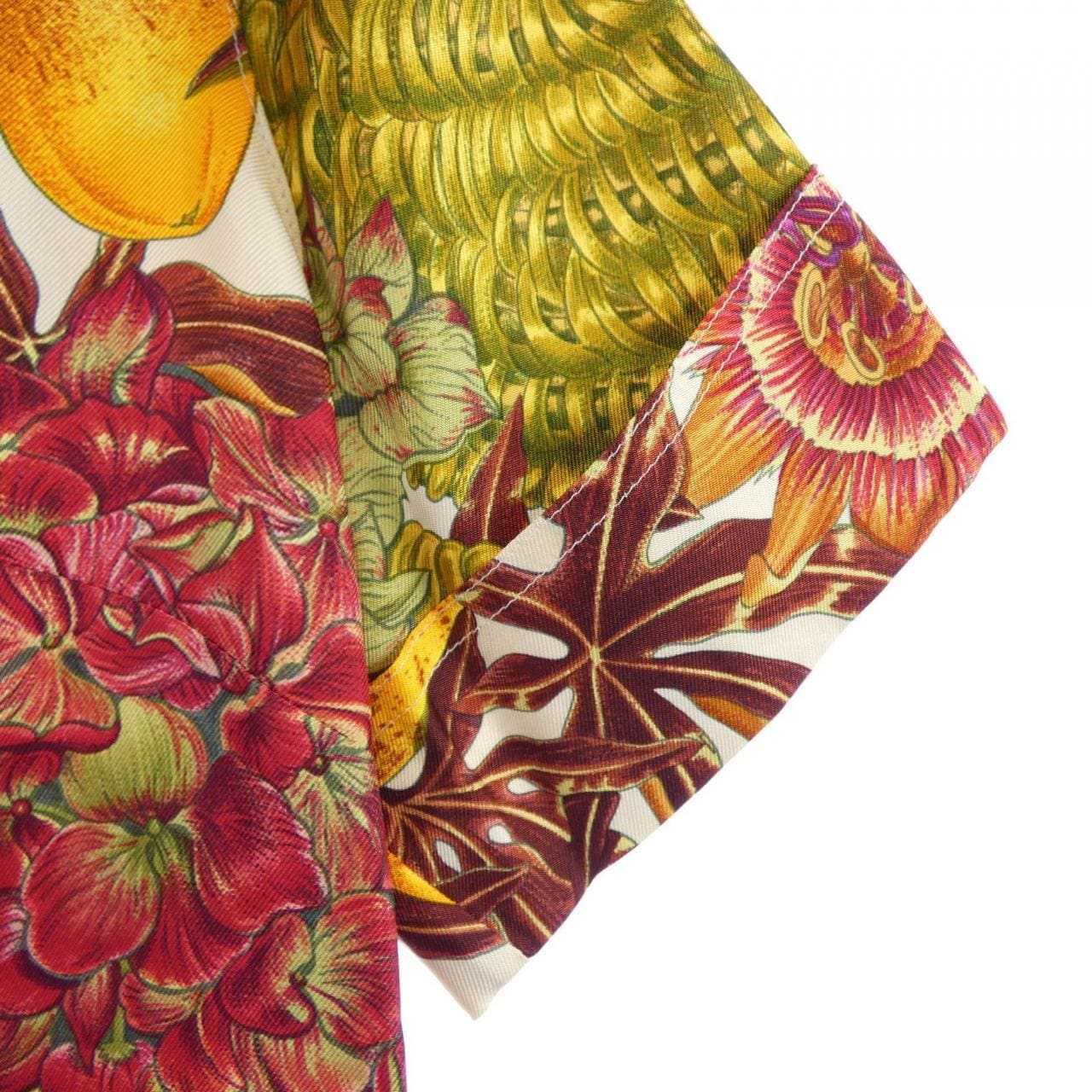 【ヴィンテージ】エルメス HERMES PASSIFLORES ツイルレーヌ S／Sシャツ