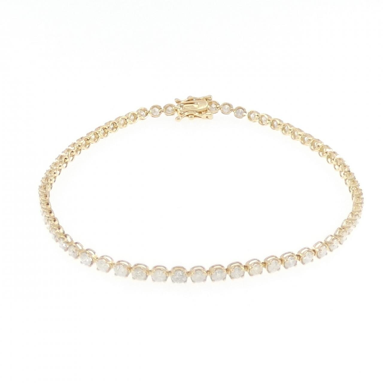K18YG ダイヤモンド ブレスレット 2.00CT