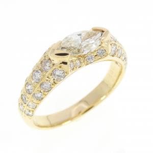 K18YG ダイヤモンド リング 0.466CT
