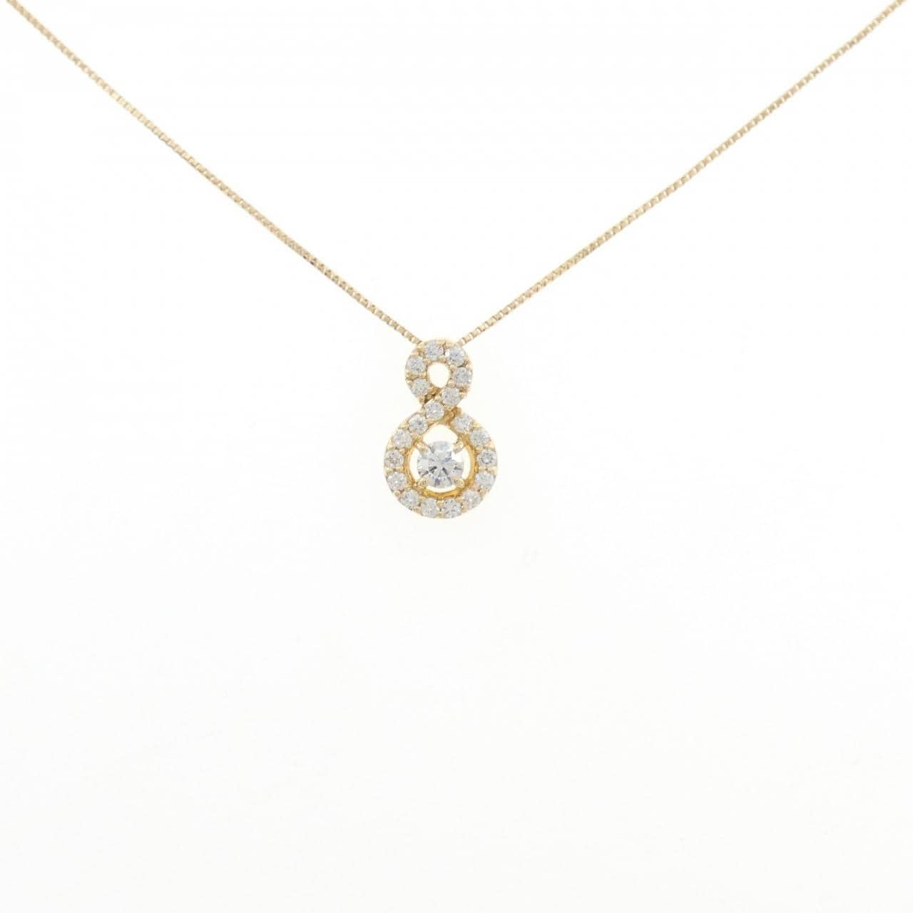 K18YG ダイヤモンド ネックレス 0.35CT