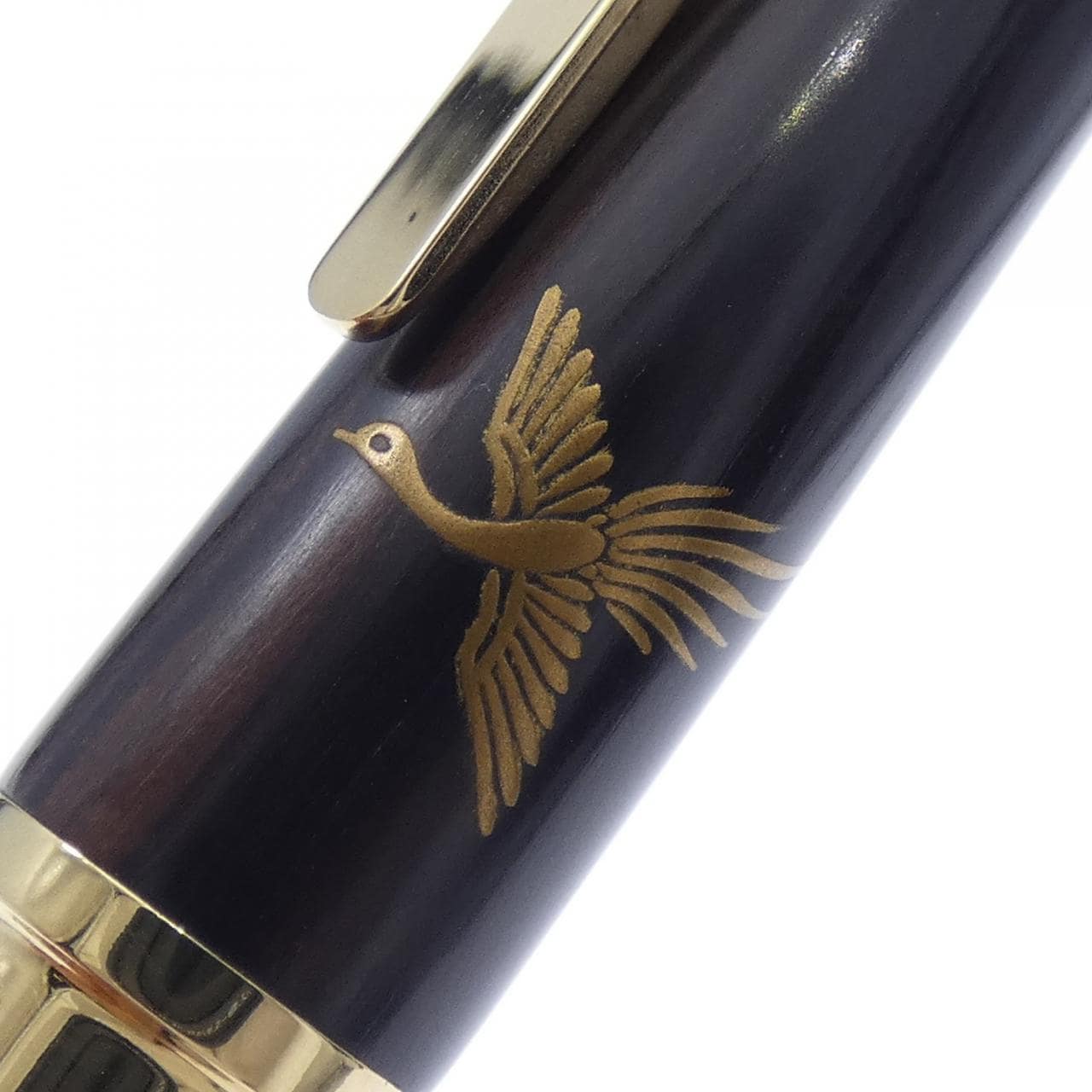 セーラー 加賀蒔絵黒檀古代鳥 万年筆