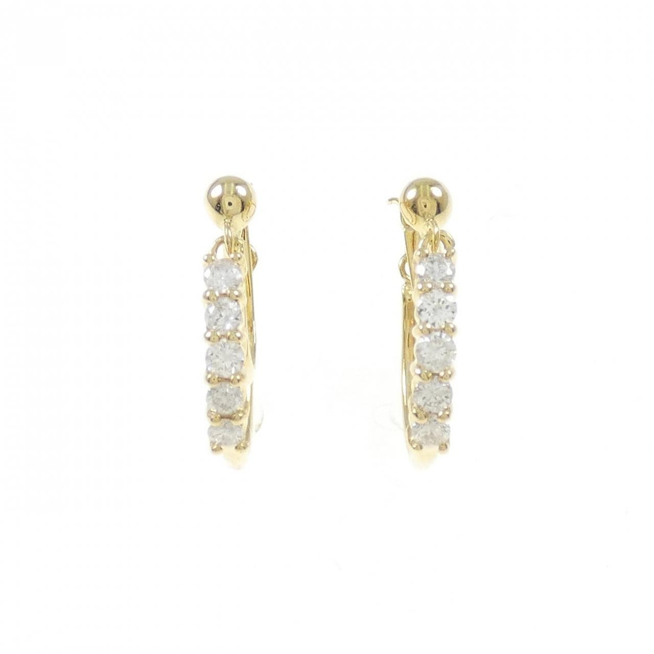 K18YG鑽石耳環0.30CT
