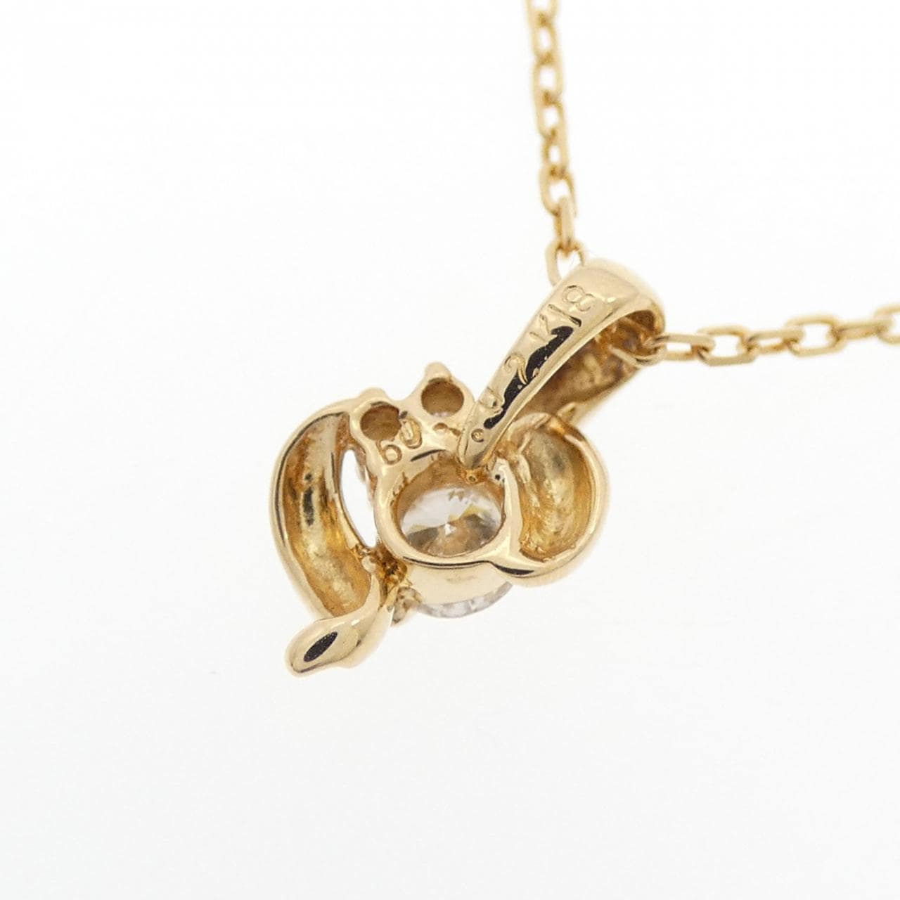 K18YG ダイヤモンド ネックレス 0.09CT