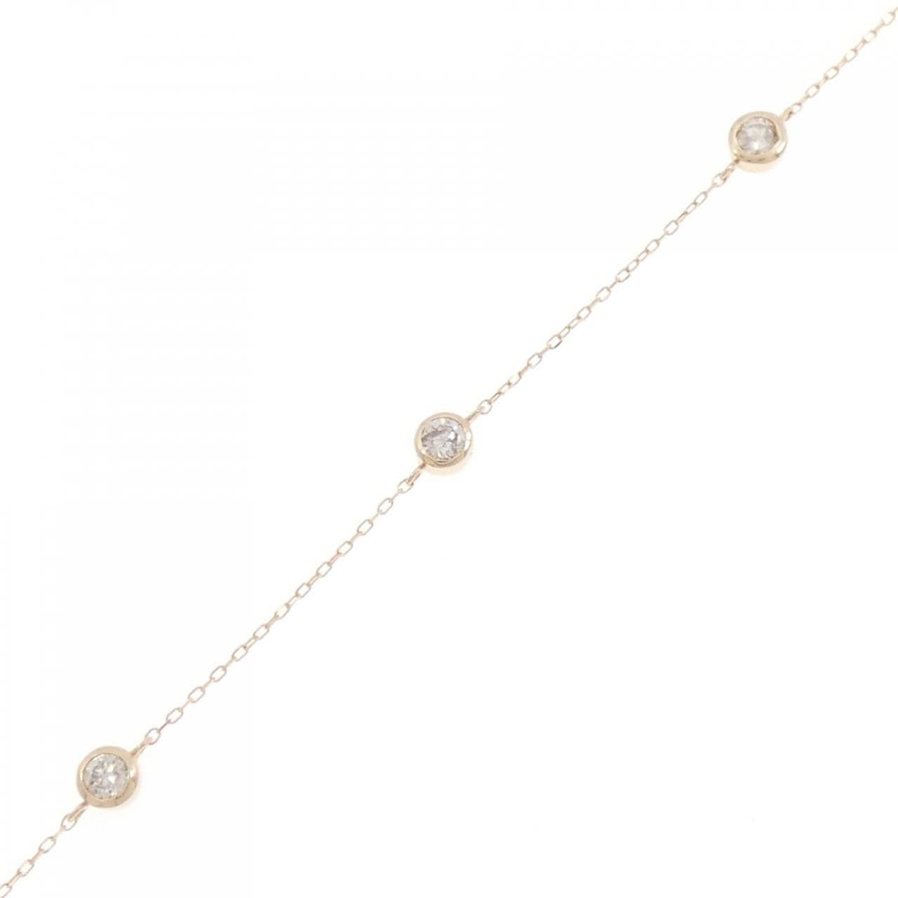 K18PG ダイヤモンド ブレスレット 0.50CT