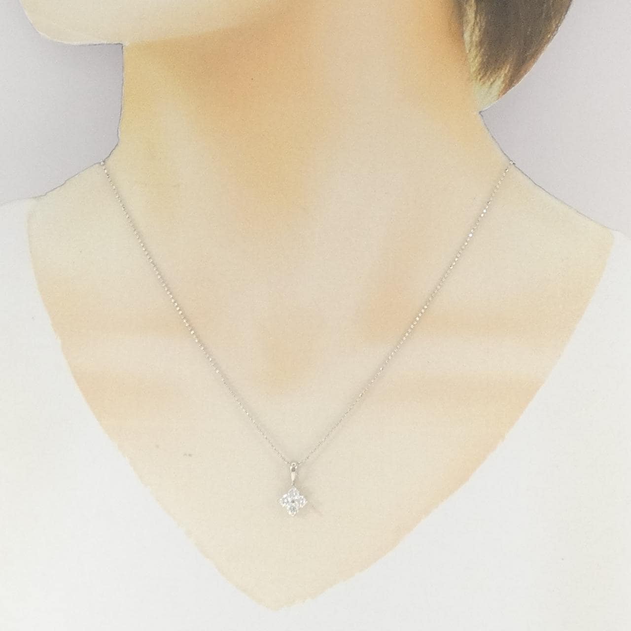 PT950/PT850 ダイヤモンド ネックレス 0.52CT