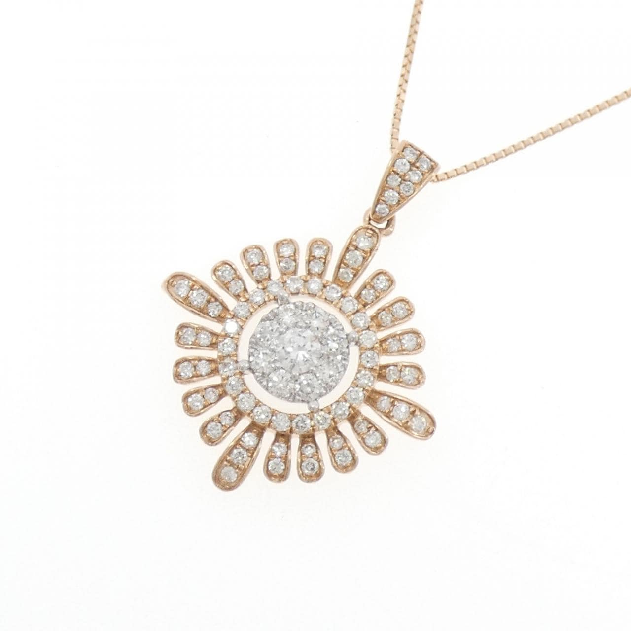 K18PG/K18WG ダイヤモンド ネックレス 1.00CT