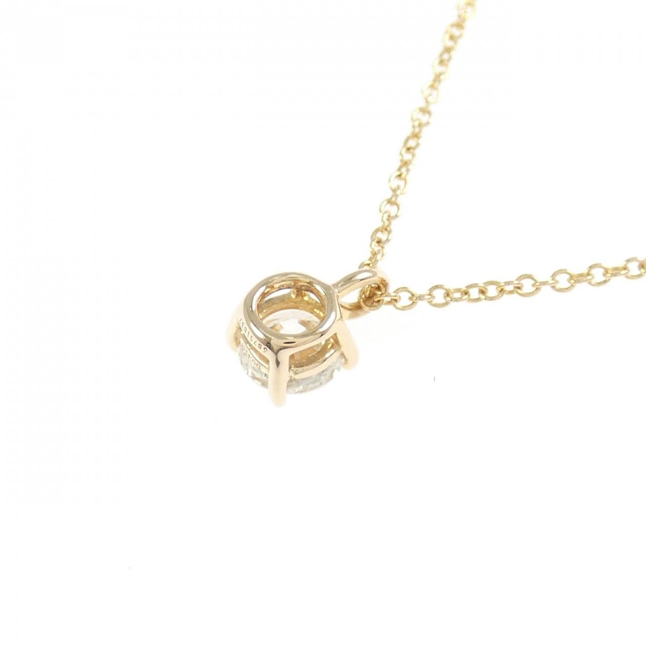 ティファニー ソリティア ネックレス 0.43CT H VVS1 3EXT