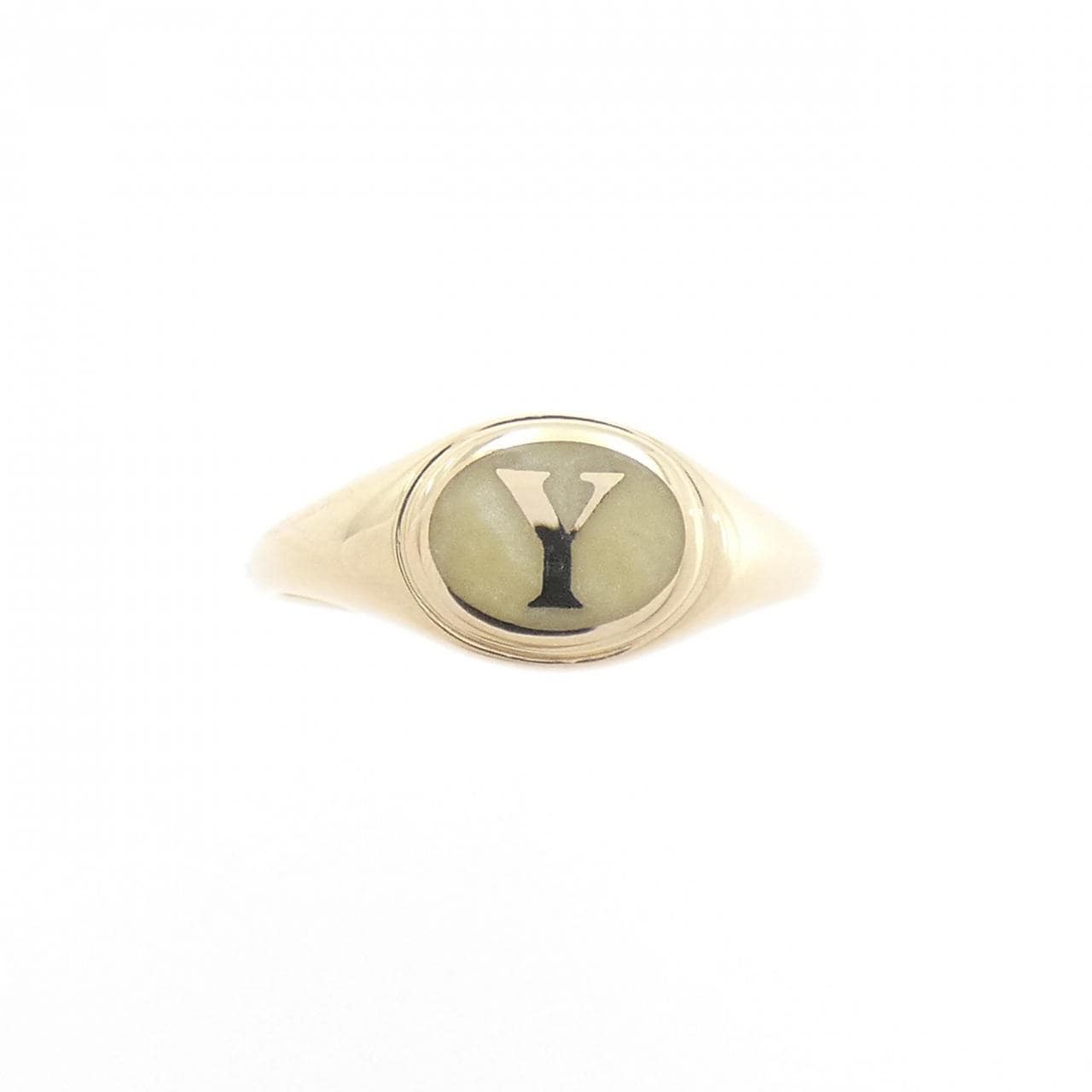 アーカー エリプスイニシャル ピンキーリング