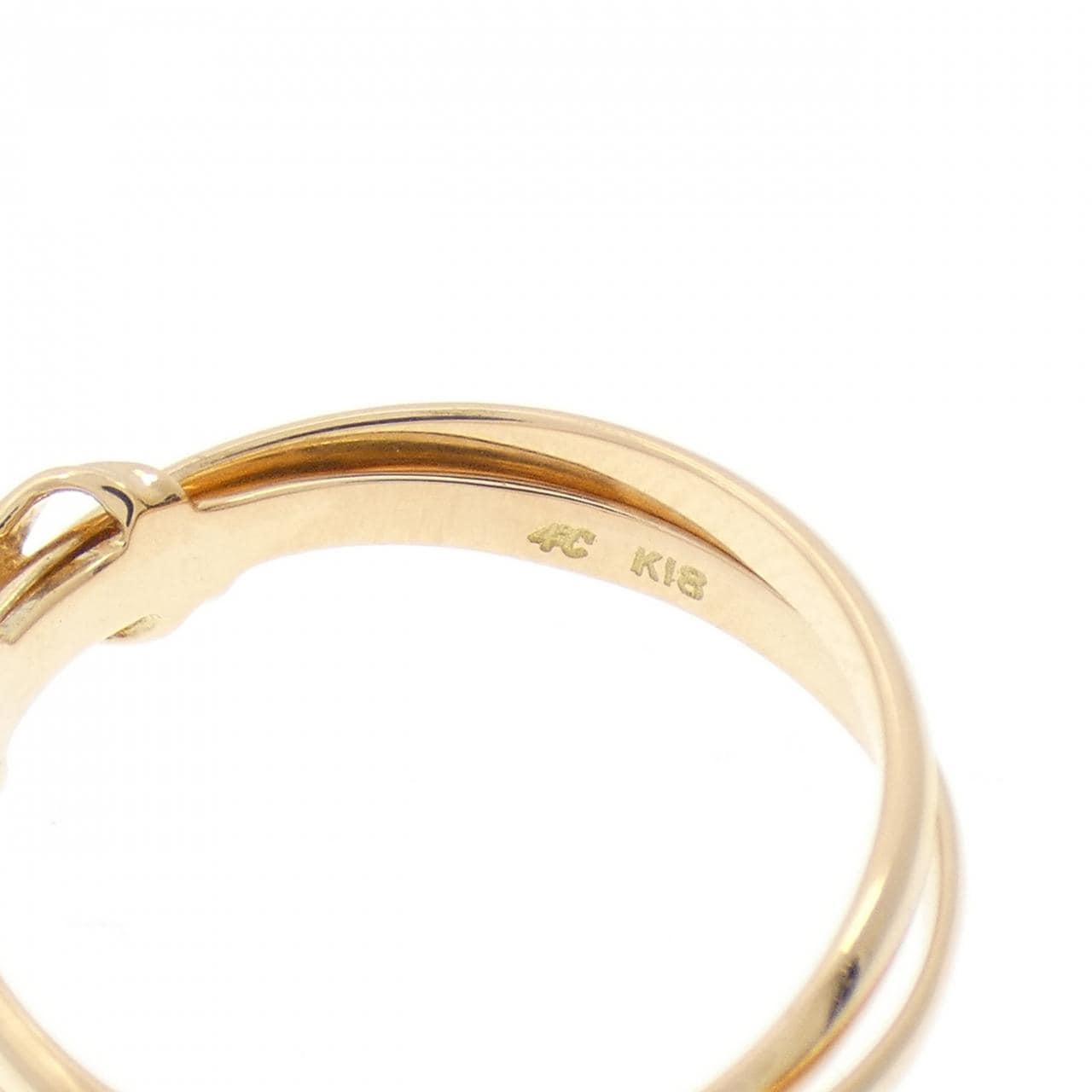 4゜C K18YG リング