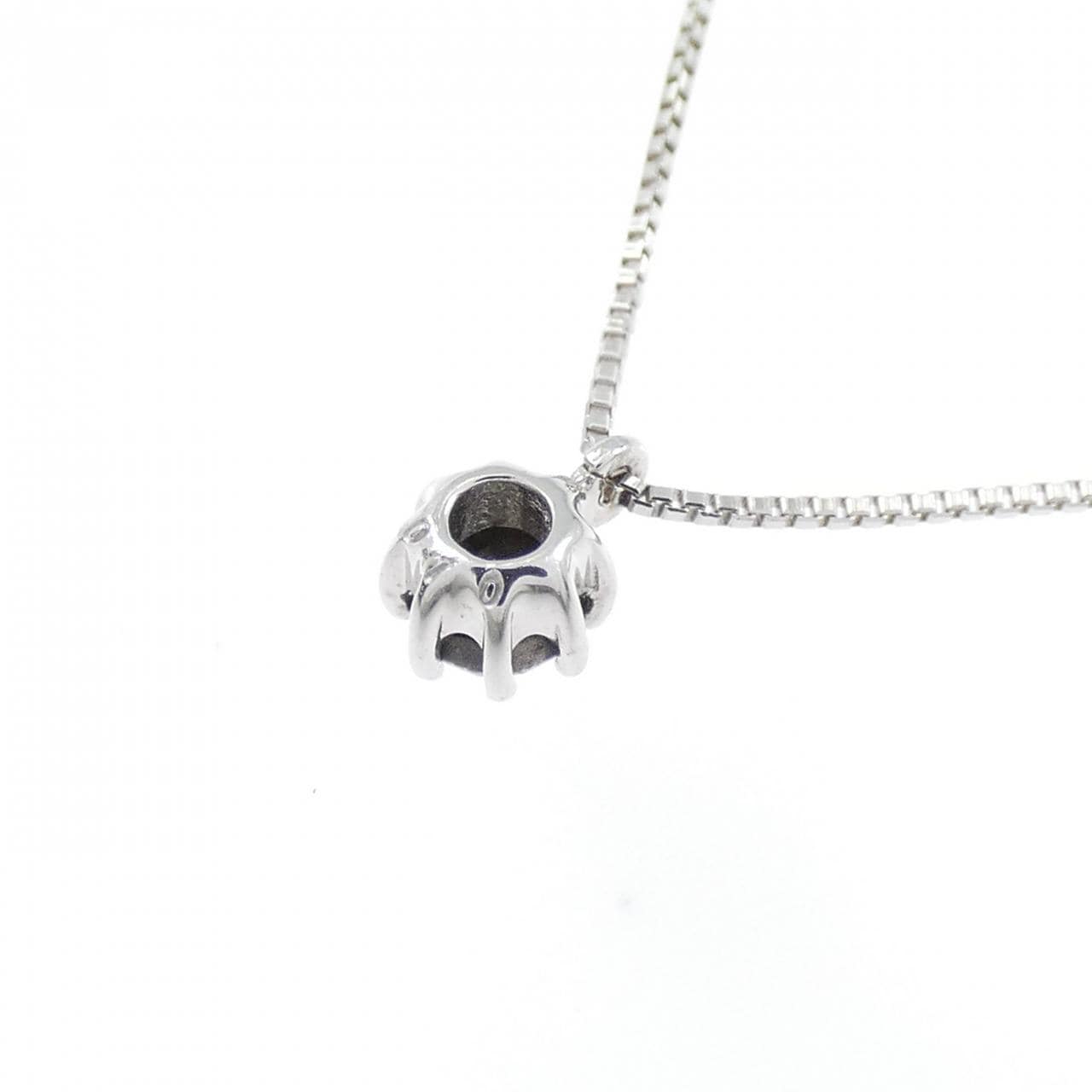 K18WG ダイヤモンド ネックレス 0.10CT