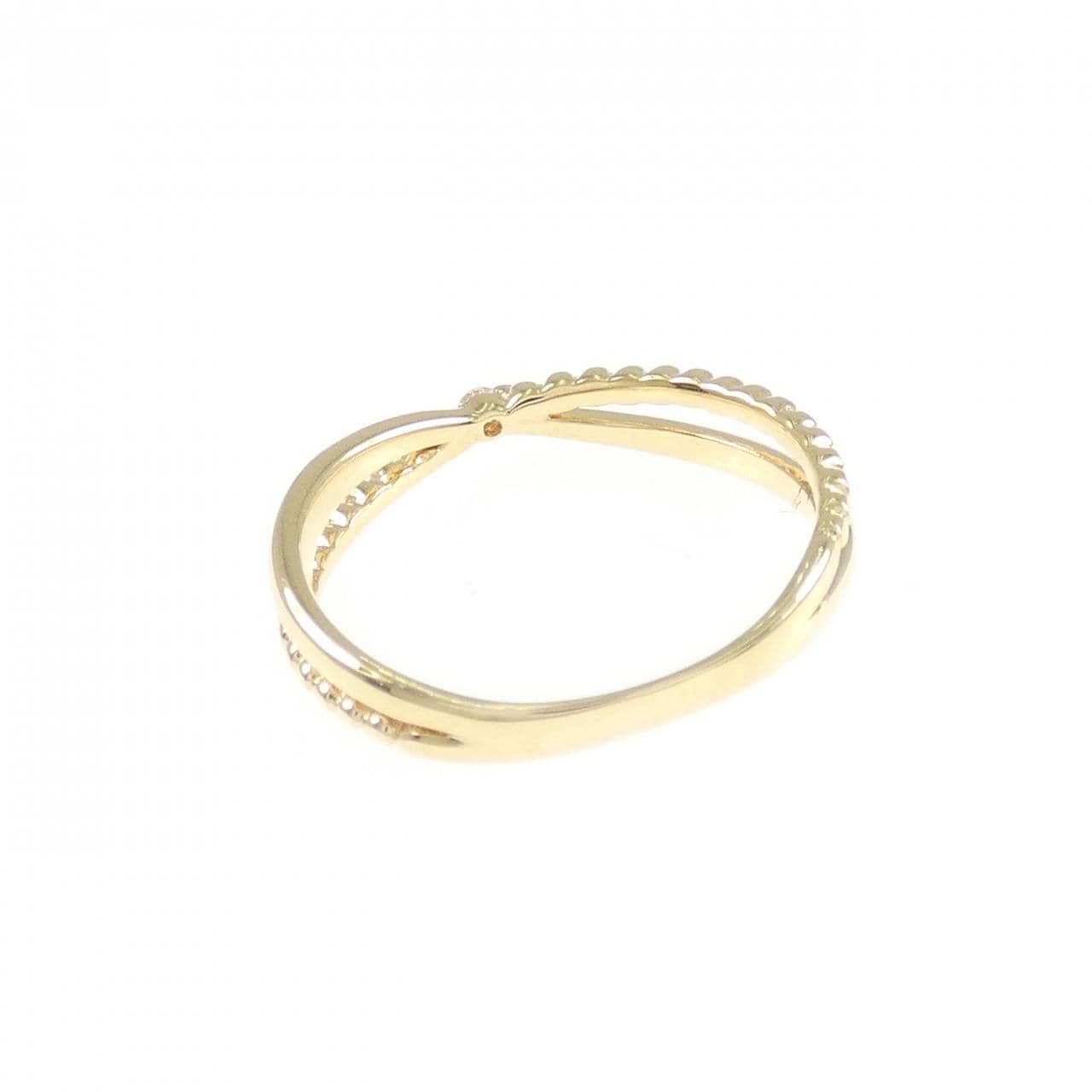 K18YG ダイヤモンド ピンキー リング 0.01CT