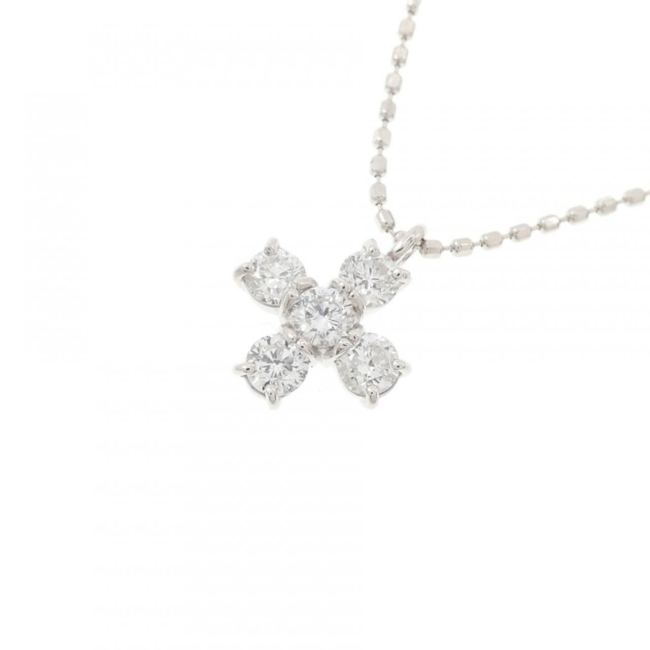 K18WG ダイヤモンド ネックレス 0.30CT