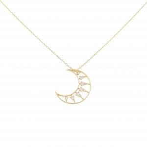 スタージュエリー ムーン ダイヤモンド ネックレス 0.10CT