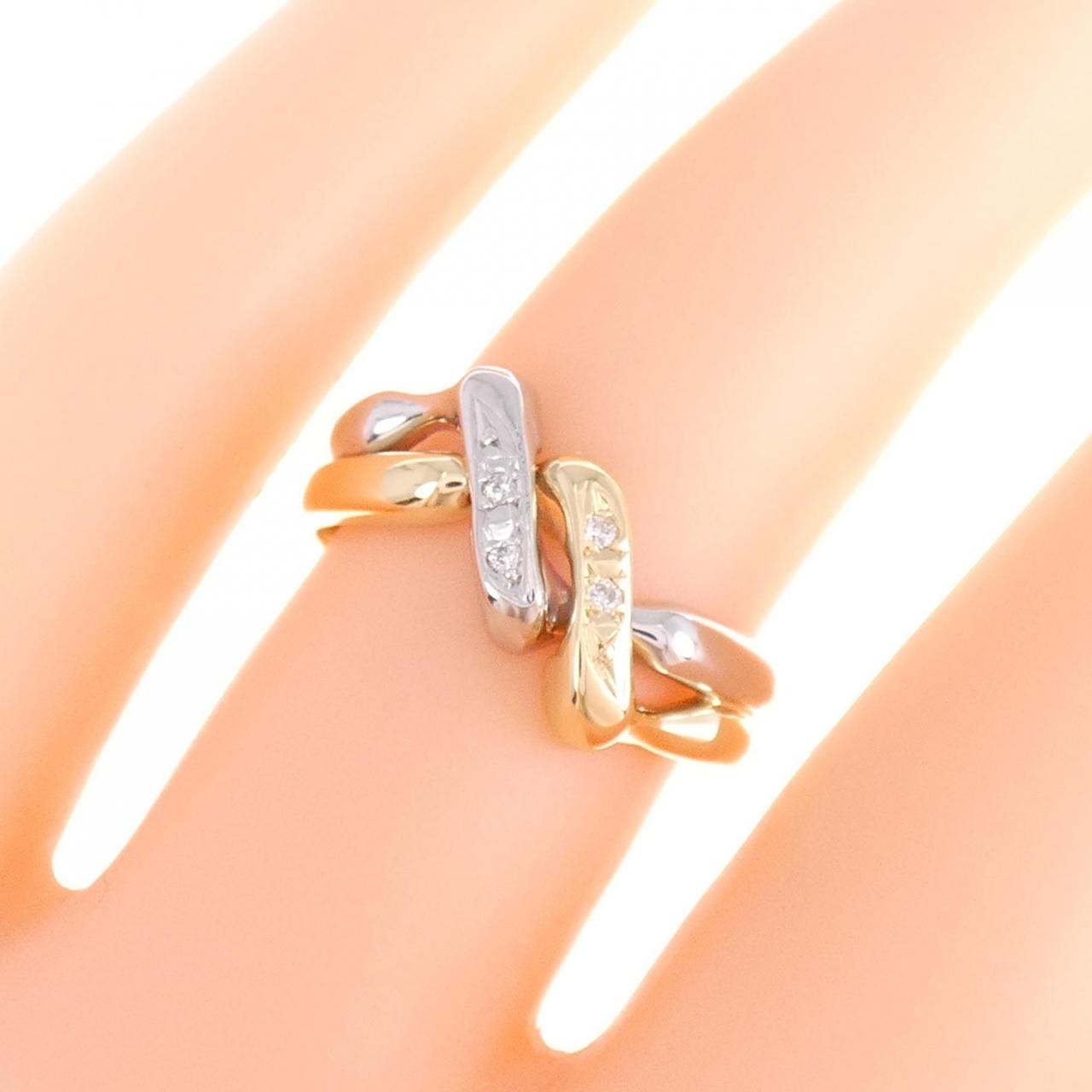 コメ兵｜K18YG/PT ダイヤモンド リング 0.03CT｜ジュエリー｜リング