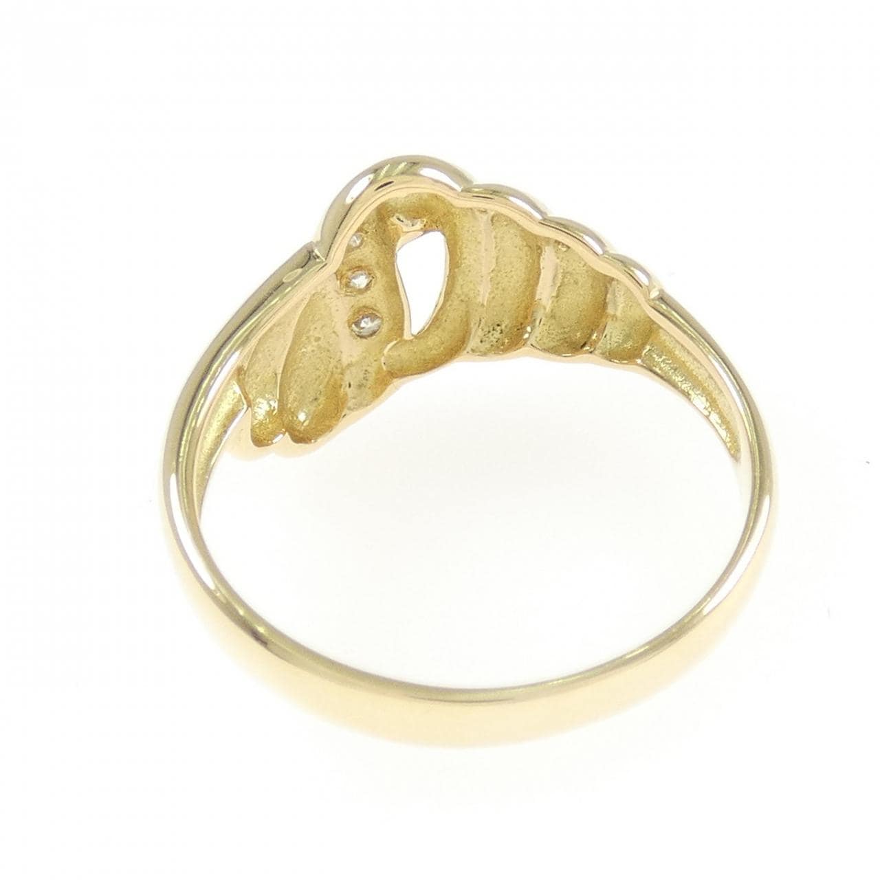 K18YG ダイヤモンド リング 0.06CT