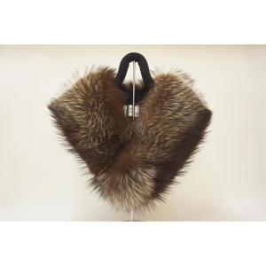 Silver fox fur stole