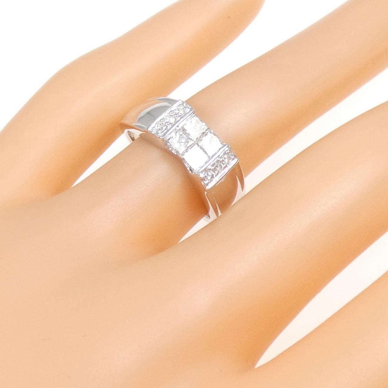 K18WG ダイヤモンド リング 0.70CT