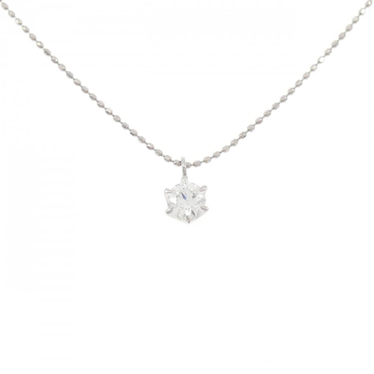 PT900/PT850 ダイヤモンド ネックレス 0.320CT F SI1 VG