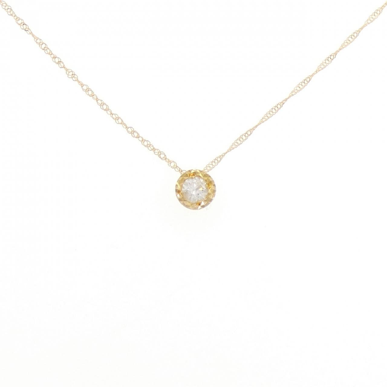 K18YG ダイヤモンド ネックレス 0.10CT