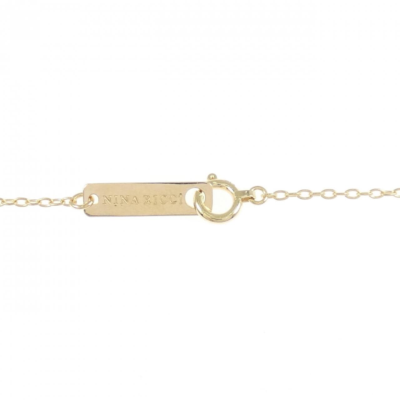 K18YG ムーン ダイヤモンド ネックレス