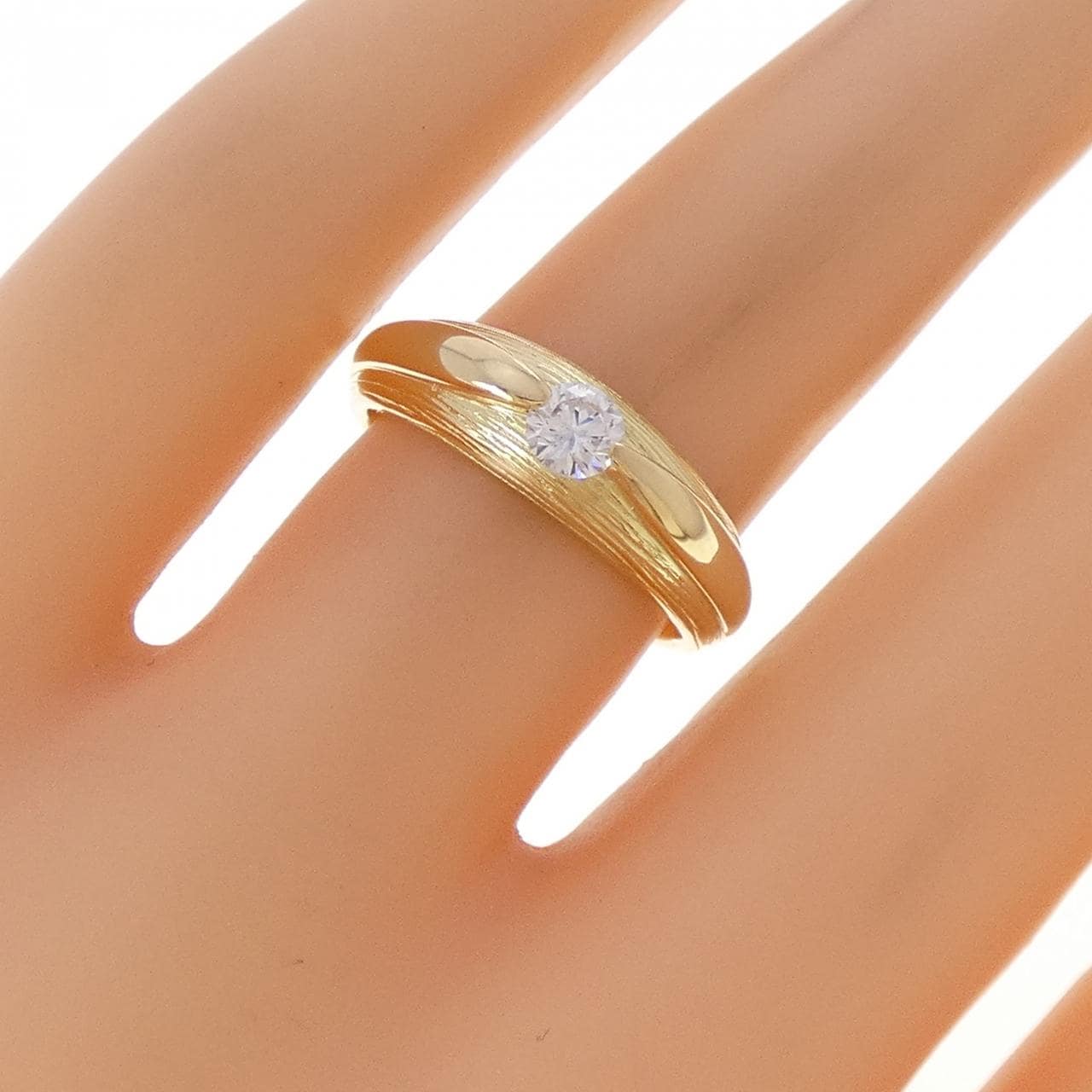 K18YG ダイヤモンド リング 0.22CT